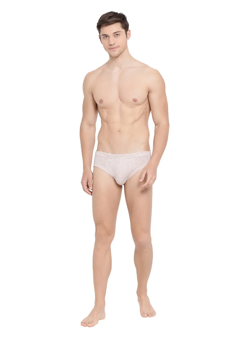 BYC MEN'S BRIEF (PACK OF 3) - SKIN MELANGE