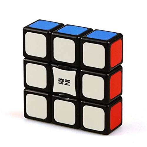 CuberSpeed كيوبيرسبيد 1x3x3 سوبر فلوبي بدون ملصقات مكعب سحري 3x3x1 إصدار بلاك تايتلز مكعب السرعة - Image 1