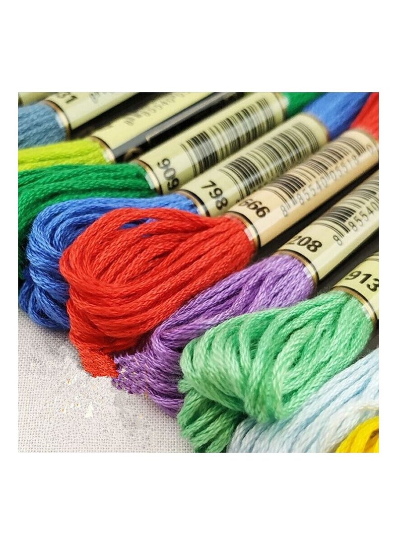 ماركة غير محددة - 50 قطعة من خيوط التطريز المتقاطعة بخيوط بألوان قوس قزح - Image 1