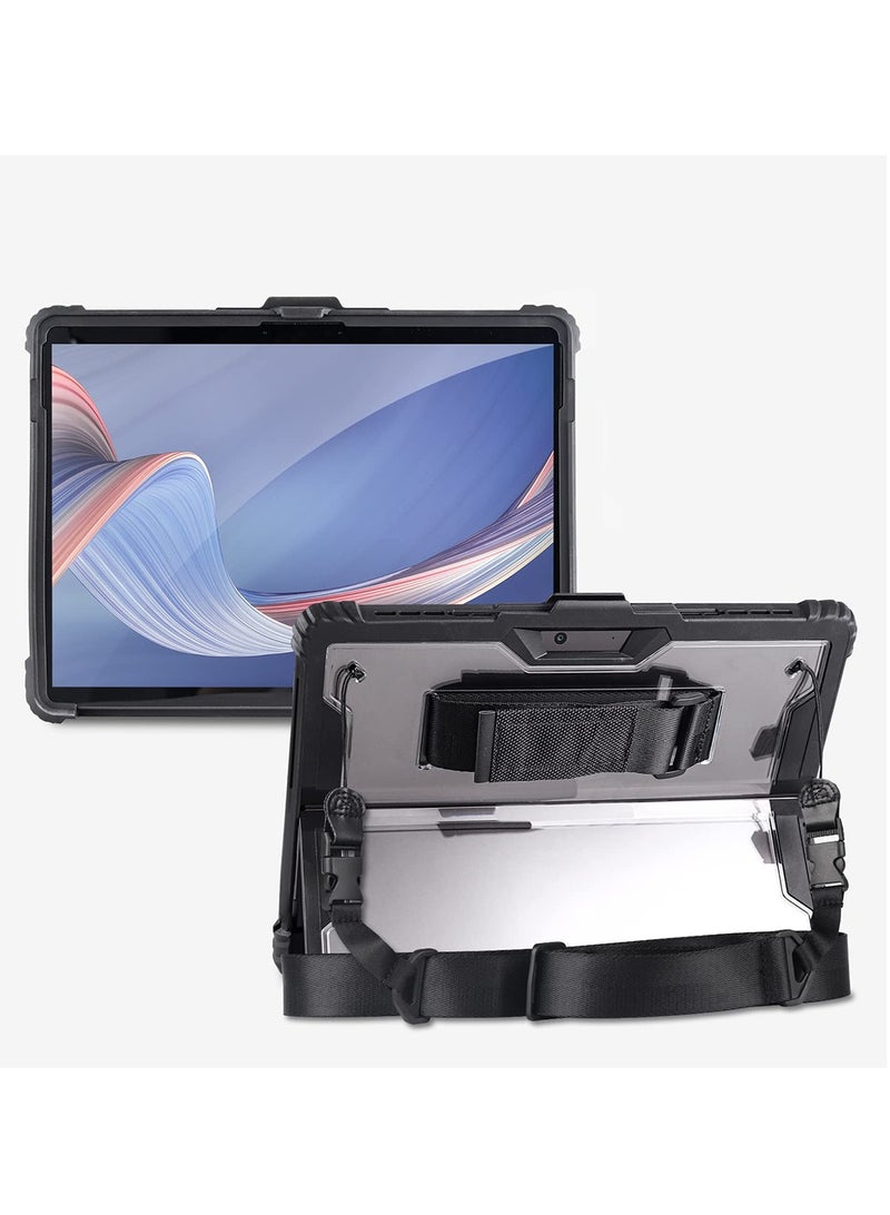 Excefore Pad Protective Case Fit for Microsoft Surface Pro 9, with Shoulder Strap, Hand Strap, Stylus Pen Holder, Shock-Absorbing and Drop-Resistant Rugged Protective Cover  - Image 1