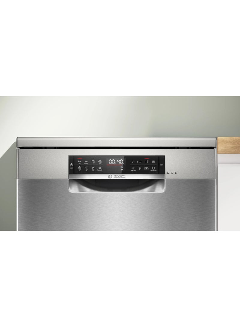 بوش Series 6 free-standing dishwasher 60 cm Brushed steel anti-fingerprint SMS6ECI83T SMS6ECI83T Stainless steel - Image 3