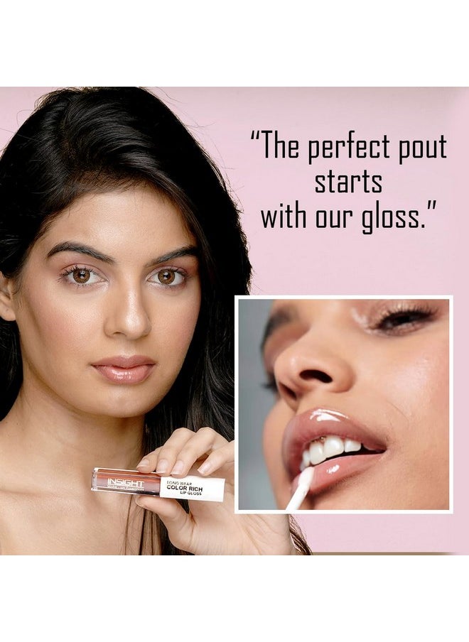 Insight - Long Wear Color Rich Lip Gloss |Highly Pigmented|Glossy Texture |Long Lasting |Dramatic Color |Keeps Lips Hydrating (Lg41-01) - Image 1