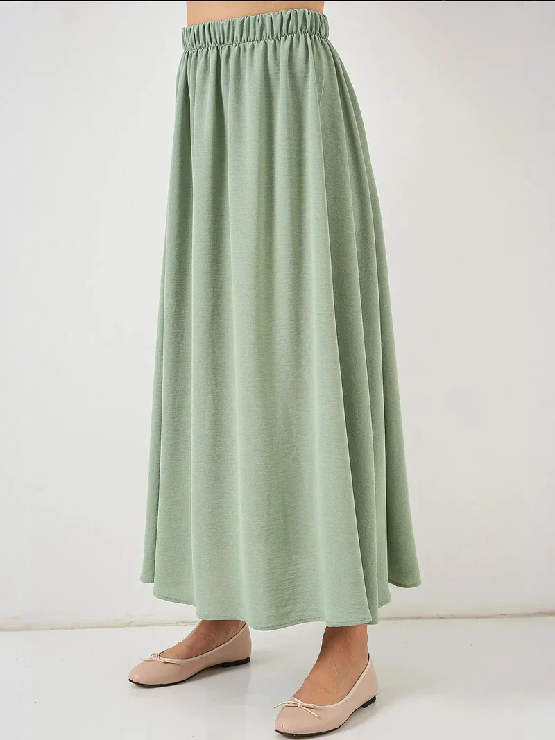 BIG DART BDART Textured Maxi Skirt with Drawstring Waist