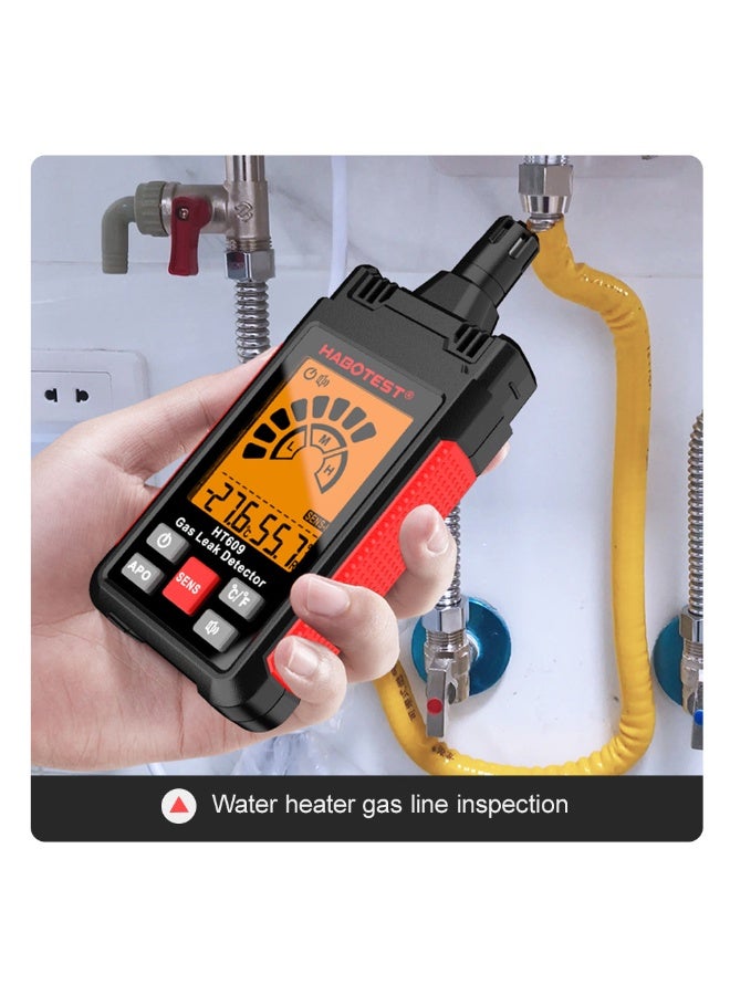 HABOTEST Gas Leak Detector Sniffer, Natural Gas Detector with 3-Sensitivity Adjustable, Audible & Visual Alarm Locates Combustible Gas Sources Like Methane, Propane for Home - Image 2