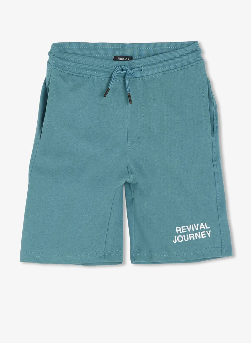 Ripples  Boys Drop Shoulder T-shirt & Shorts Set for Men | Best Price UAE
