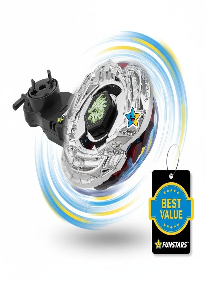 Funstars L-Drago Guardian S130MB Metal Fury Battling Spinning Top with String Launcher (BB121B) - Image 2