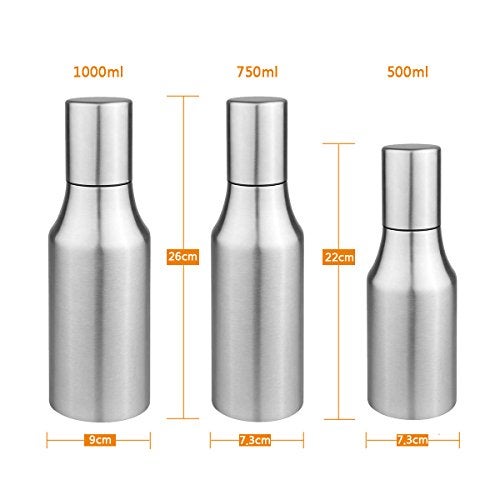 Flyboo Olive Oil Dispenser,Oil Bottle Stainless Steel Leak Proof Olive Oil Decanter for Kitchen - Image 3