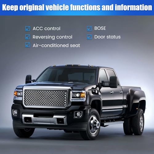 Vratzn Car Radio Stereo for Chevrolet Silverado GMC Sierra Yukon 2007-2013 Android 13 CarPlay Android Auto GPS Navigation Bluetooth FM 7-inch Screen Head Unit - Image 2