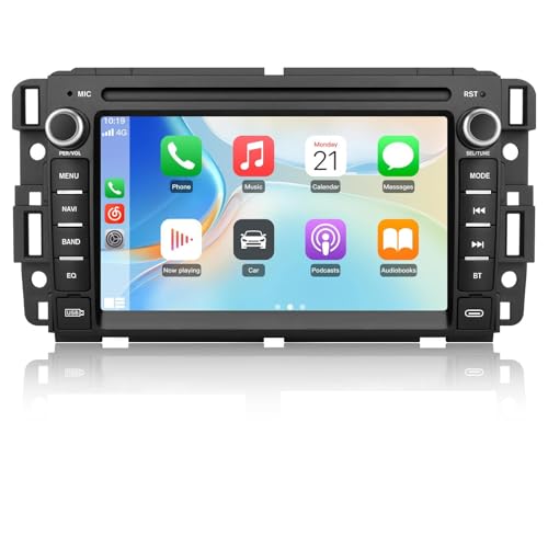 Vratzn Car Radio Stereo for Chevrolet Silverado GMC Sierra Yukon 2007-2013 Android 13 CarPlay Android Auto GPS Navigation Bluetooth FM 7-inch Screen Head Unit - Image 1