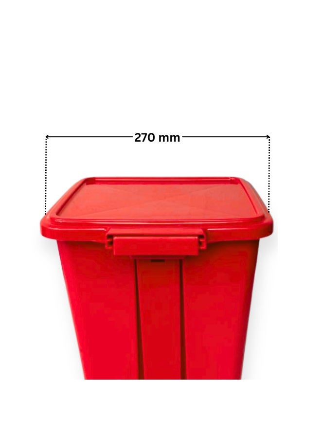 SNH Dustbin | Waste Bin | Trash Bin | Garbage Can | PUSH IT Waste Disposal Bin with Push Lid & Foot Pedal | Step On Waste Bin for Kitchen, Bathroom, Office & Outdoor Use | Durable Plastic Trash Can with Secure Cover | Weather Proof Waste Container - Image 4