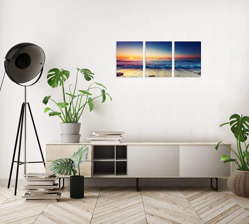 TutuBeer 3 Panels Beach Wall Art - Image 3