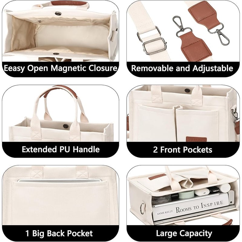 ZHMO Women Canvas Tote Handbags Crossbody bags,Crossbody purses,Tote bag for women,Satchel Messenger Hobo Shoulder Purse Bag Handbags Simple Modern tote bag (pack of 1) - Image 5