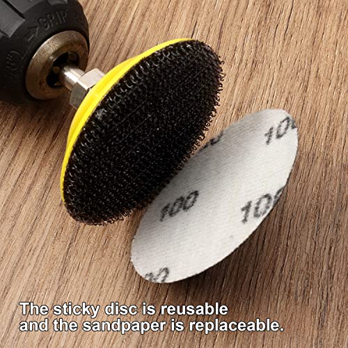 MAXMAN 2 Inch Sanding Disc 120 Pcs Wet Dry Hook and Loop Sandpaper Pads Kit 60-10000 Grits 1/4 in Backer Plate and Foam Buffering Pad for Wood, Metal, Car, Drywall, Drill Grinder Rotary Tools Attachment - Image 4