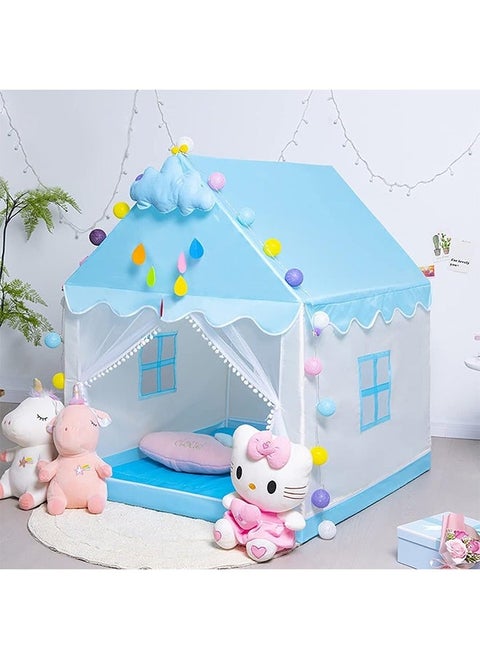 Children's Tent Toys,Princess Castle Toy Tent,Indoor Outdoor General Purpose Tent,Easy to Set up and Clean,Suitable for Ages 3+(Blue)