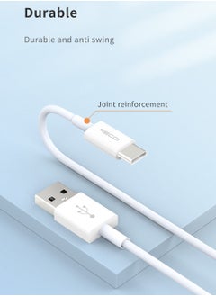 USB A to Lightning Cable 2.4A Fast Charging and 480Mbps Data Transmission, 1M White, Durable Anti-Swing Design Smart Data Cable for iPhone 14/14 Pro/14 Plus/14 Pro Max/13/13 Pro/12/12Pro/12 Pro Max/11/iPad - pzsku/ZEF4D284AFBB2971ED6A2Z/45/_/1732548411/f57a16ed-737a-4aea-8f5a-48ec1e7a37e4