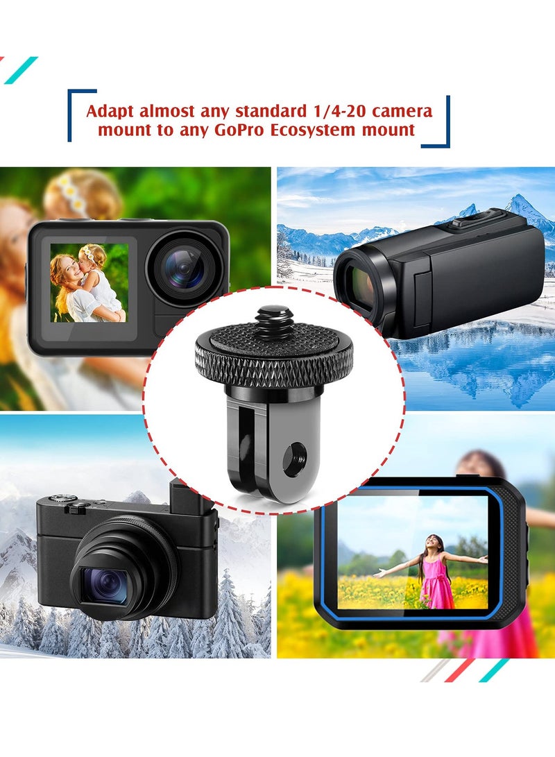 KASTWAVE Camera Tripod Mount for Gopro Adapter, 4pcs Aluminum Camera Tripod 1/4-20 Conversion Adapter Camera Mount Adapter for Tripod Compatible with GoPro Action Cameras and other Standard 1/4 Accessories - Image 4