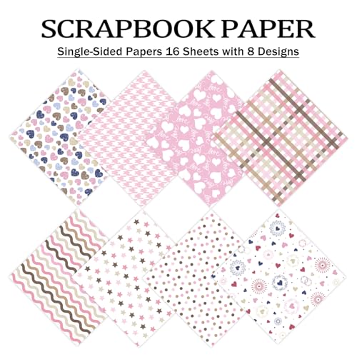PRSTINCOL Scrapbook Paper,16 Sheets 4.1x5.8 Inch Painted Dots Style Scrapbook Supplies,Single-Sided Vivid Origami Decoupage Paper for DIY Crafts, Card Making, Art Journaling - Image 3