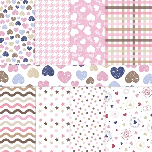 PRSTINCOL Scrapbook Paper,16 Sheets 4.1x5.8 Inch Painted Dots Style Scrapbook Supplies,Single-Sided Vivid Origami Decoupage Paper for DIY Crafts, Card Making, Art Journaling - Image 1