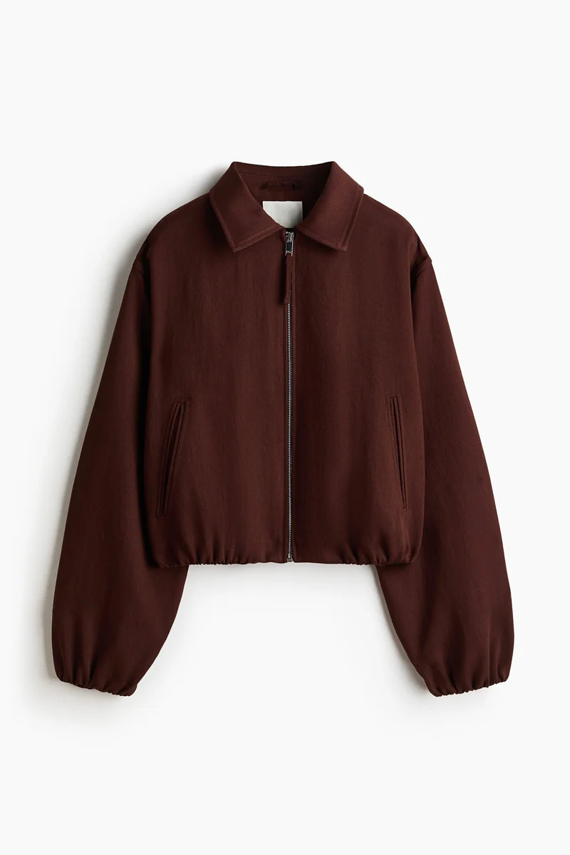 Oversized bubble-hem jacket