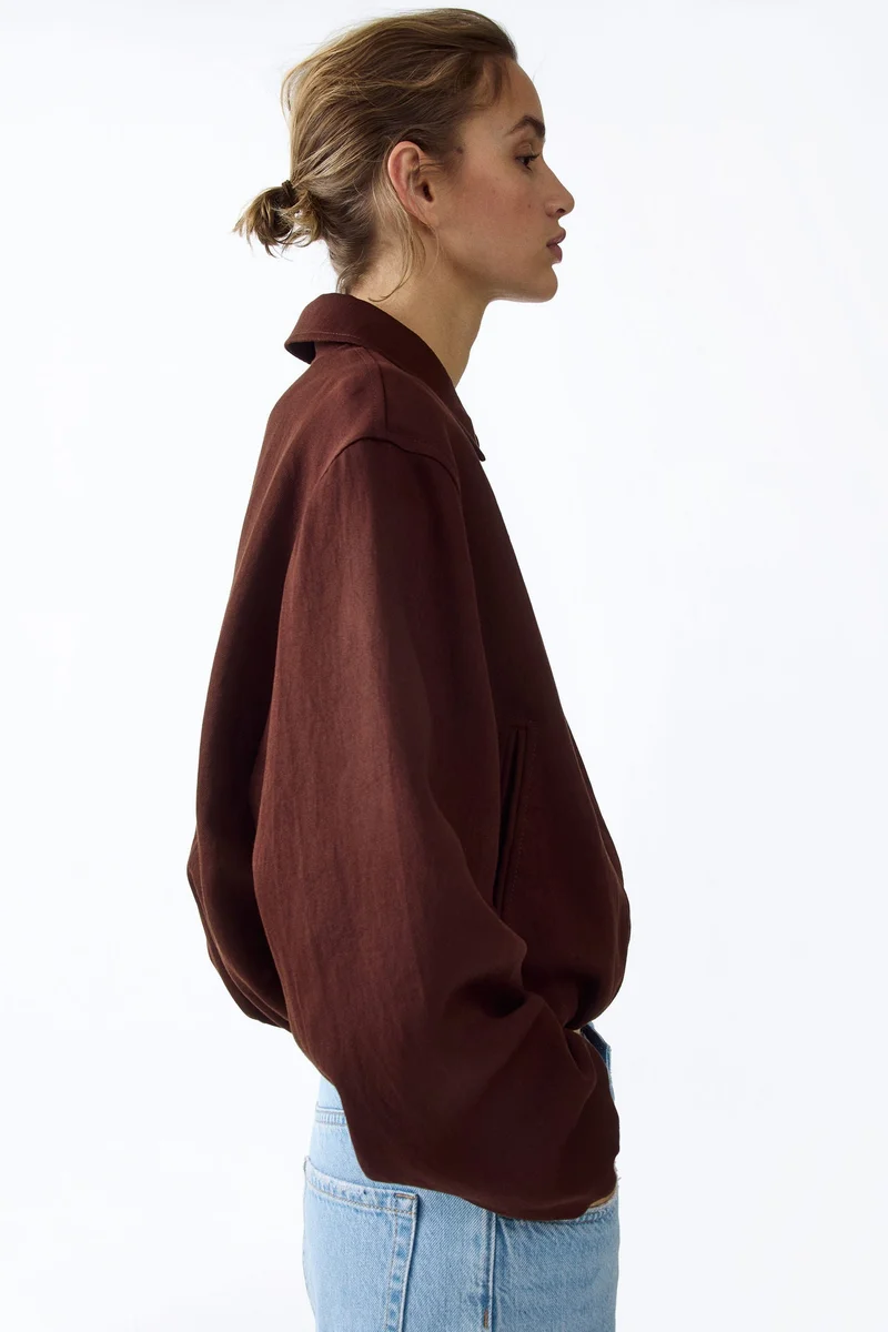 H&M  Oversized bubble-hem jacket for Women | Best Price UAE
