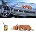 BDZMC Cute Dog Car Rearview Mirror Accessories Sleeping Corgi Lemon Tea Dashboard Decoration Resin Car Ornament Funny Automotive Mirror Accessories for Home Office - Image 2