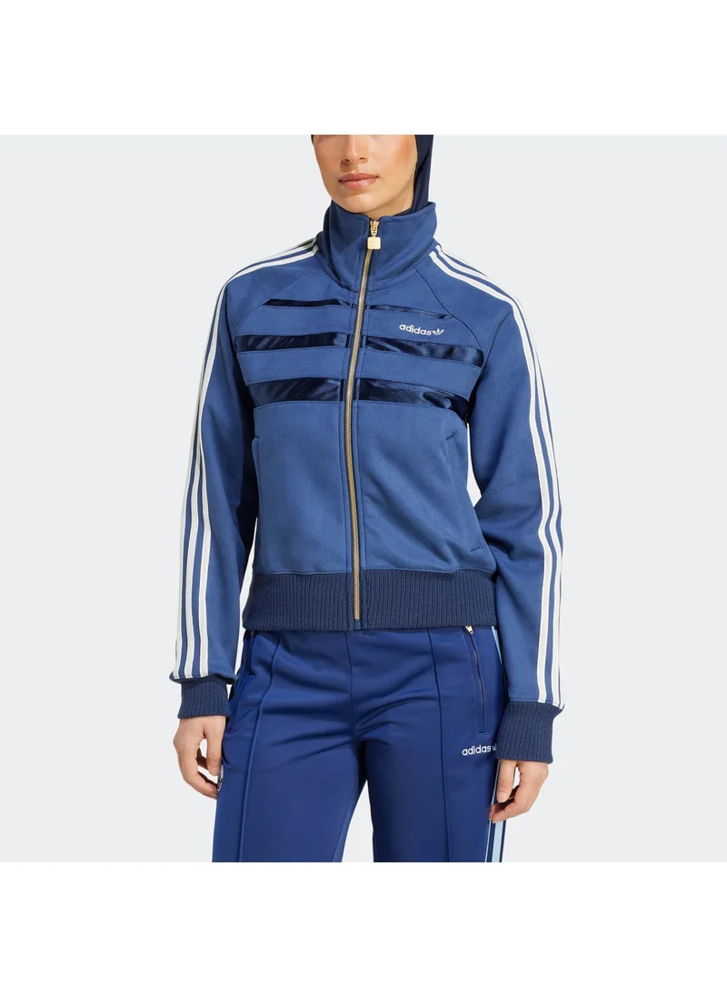 adidas Originals SUEDE TT Blue Originals Women TRACK TOPS