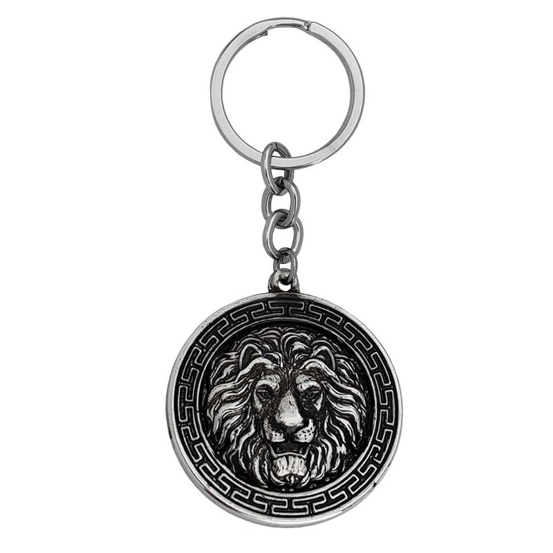 M Men Style Unique Gift King of the Jungle Big Cat Bravery Silver Lion Be Brave Gift Keyring Zinc Metal Animal Keychain for Men and Women - Image 5