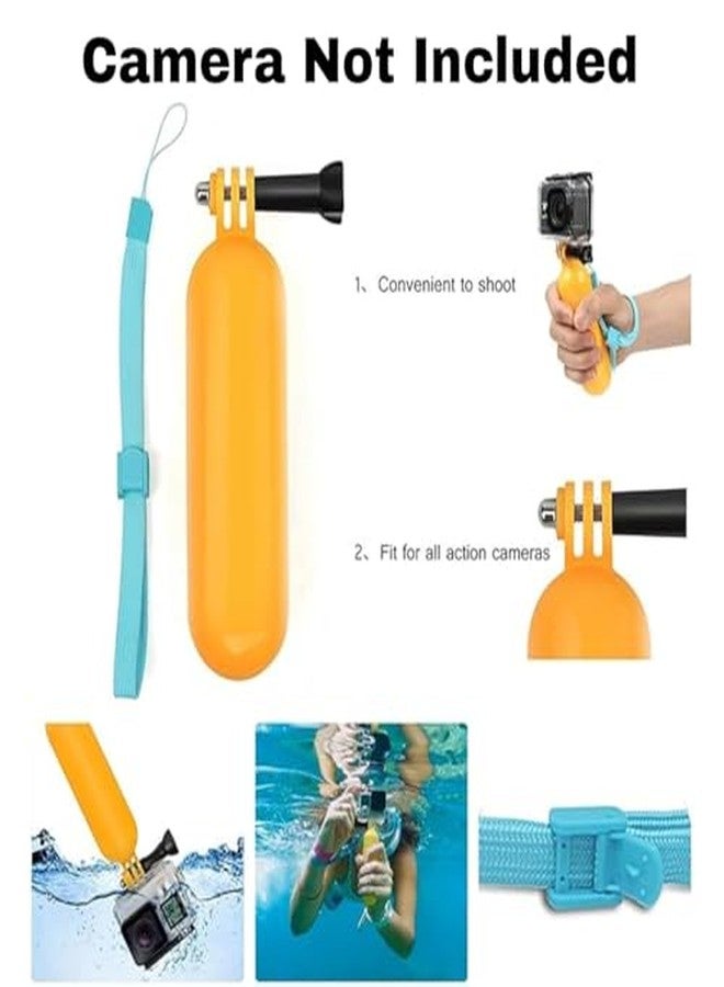 Like Star Floating Bobber Hand Grip Handle Monopod Screw with Strap Compatible with Go pro Hero 12/11/10/9/8/7/6/5/4/3+/3, SJCAM, Yi, DJI Osmo Action & Other Action Cameras - Image 3