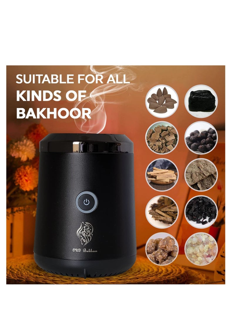 Bakhoor Electric Oud Incense Bukhoor Burner Aroma Diffuser With Long Lasting Battery Usb Rechargeable Great Gift For Home, Car, Desert Camping And Travel  - Image 3