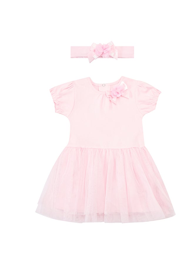 Luna & Lily Baby Girls Tutu Dress With Headband - Image 4