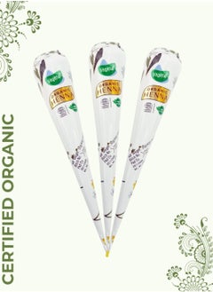 Vegetal Vegetal Certified Organic Mehandi 50gm Pack of 3  - Image 1