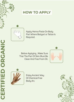 Vegetal Vegetal Certified Organic Mehandi 50gm Pack of 3  - Image 4