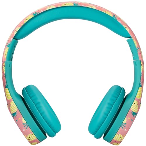 Snug Play+ Kids Headphones – Volume Limited 93dB for Safe Listening – Foldable, Durable Headphones for Toddlers, Boys & Girls – Tangle-Free Cord – Ideal for Travel, School, Tablets - Pineapples - Image 3