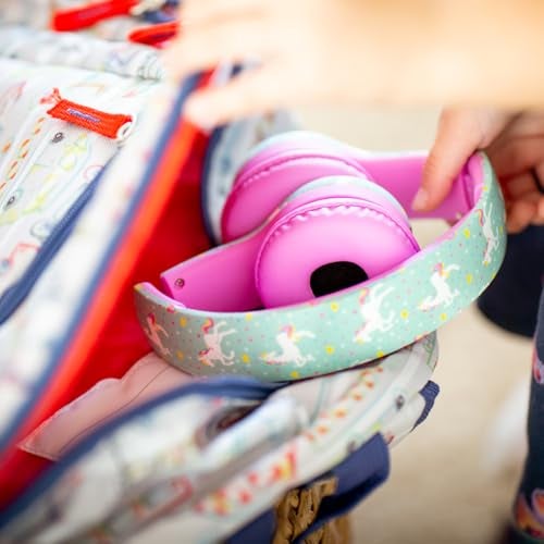 Snug Play+ Kids Headphones – Volume Limited 93dB for Safe Listening – Foldable, Durable Headphones for Toddlers, Boys & Girls – Tangle-Free Cord – Ideal for Travel, School, Tablets - Pineapples - Image 5