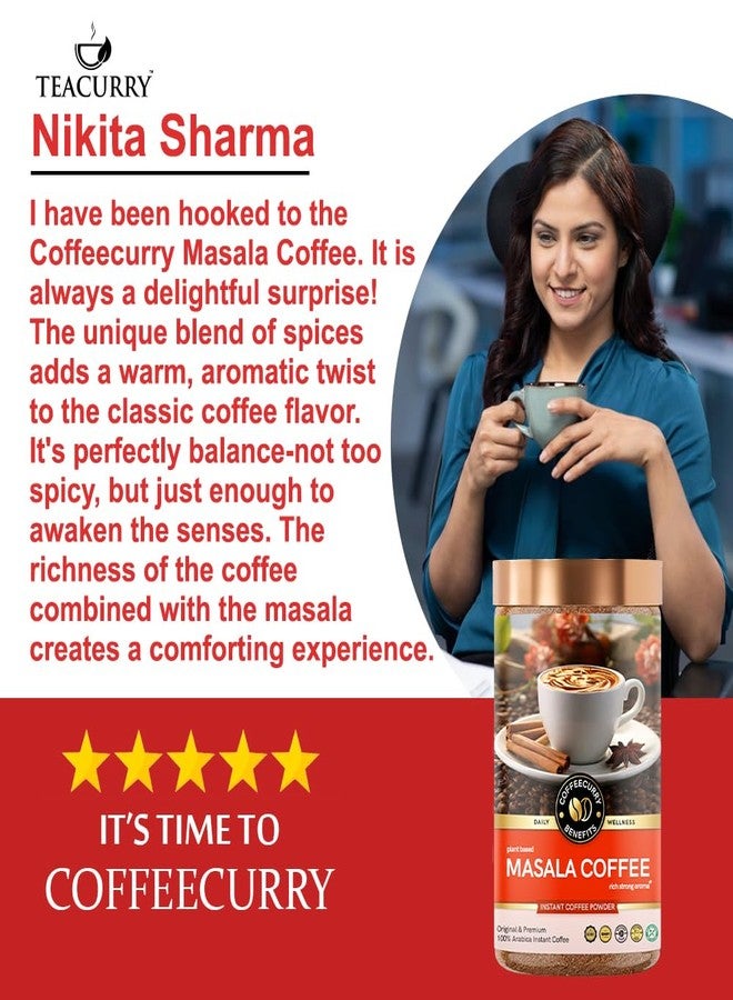 Coffeecurry Masala Coffee Powder (50 Grams) – Premium Coffee with Traditional Indian Spices | Rich Aroma & Bold Flavor | All Natural Spiced Coffee Blend - Image 4
