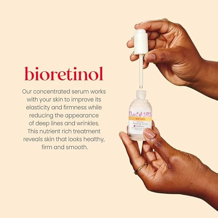 Burt's Bees Renewal Intensive Firming Serum With Natural Retinol Alternative and Hyaluronic Acid, Powerful Anti-Aging Ingredients, 98.6 Percent Natural-Origin Skin Care, 1 fl. oz. Bottle - Image 2