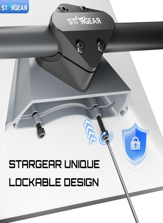 STARGEAR for Starlink Mini Mount, CNC Aluminum Alloy Bar Mount with Secure Lock Fits Round Rail Diameter 0.87'' 1'' 1.25'', Anti-Theft Tube Bracket for Car Roof Rack, RV, Yacht Railing - Image 5