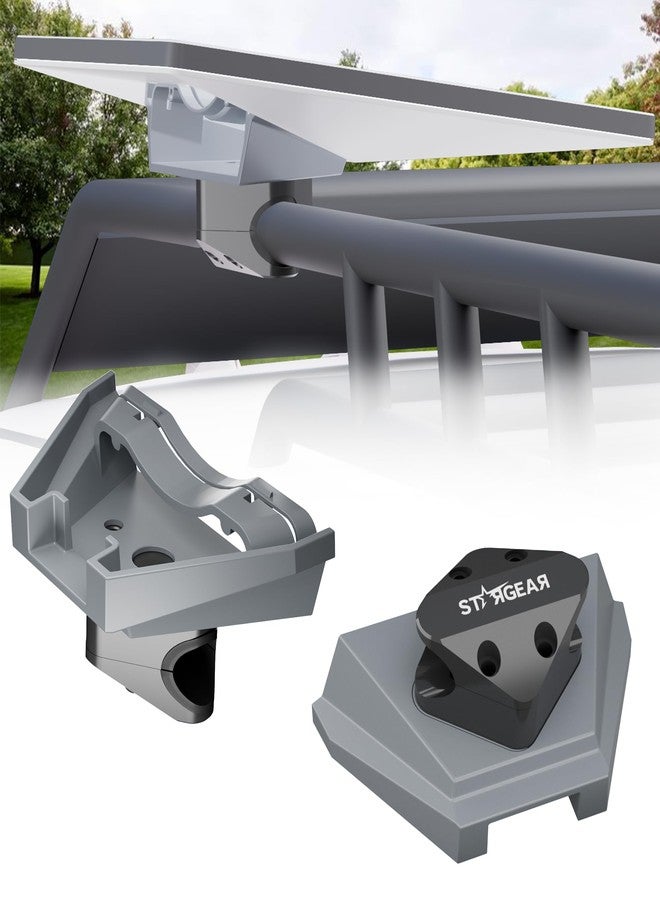 STARGEAR for Starlink Mini Mount, CNC Aluminum Alloy Bar Mount with Secure Lock Fits Round Rail Diameter 0.87'' 1'' 1.25'', Anti-Theft Tube Bracket for Car Roof Rack, RV, Yacht Railing - Image 1
