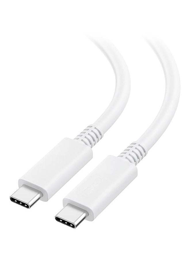 Generic - 60W USB C to USB C Fast Charging Cable 1m, PD 3.0 3A Compatible with iPhone 15 Series, MacBook/iPad Pro, Samsung Galaxy S24 Ultra/S23/22/Z Fold/Z Flip, Google Pixel 7 ,Switch - Image 1