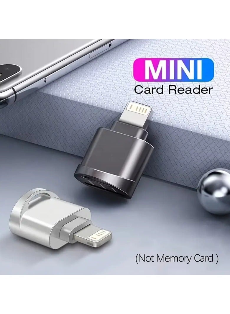 The Card Reader Supports High-Speed Tf/MicroSD Card Reading, Suitable for iPhone iPad Sd Card Reader, Suitable for iPhone 14/13/12/Pro Max/11/X/Xr/8 Storage Card Reading, Supports Ios 14 15 16 17 System - Image 5