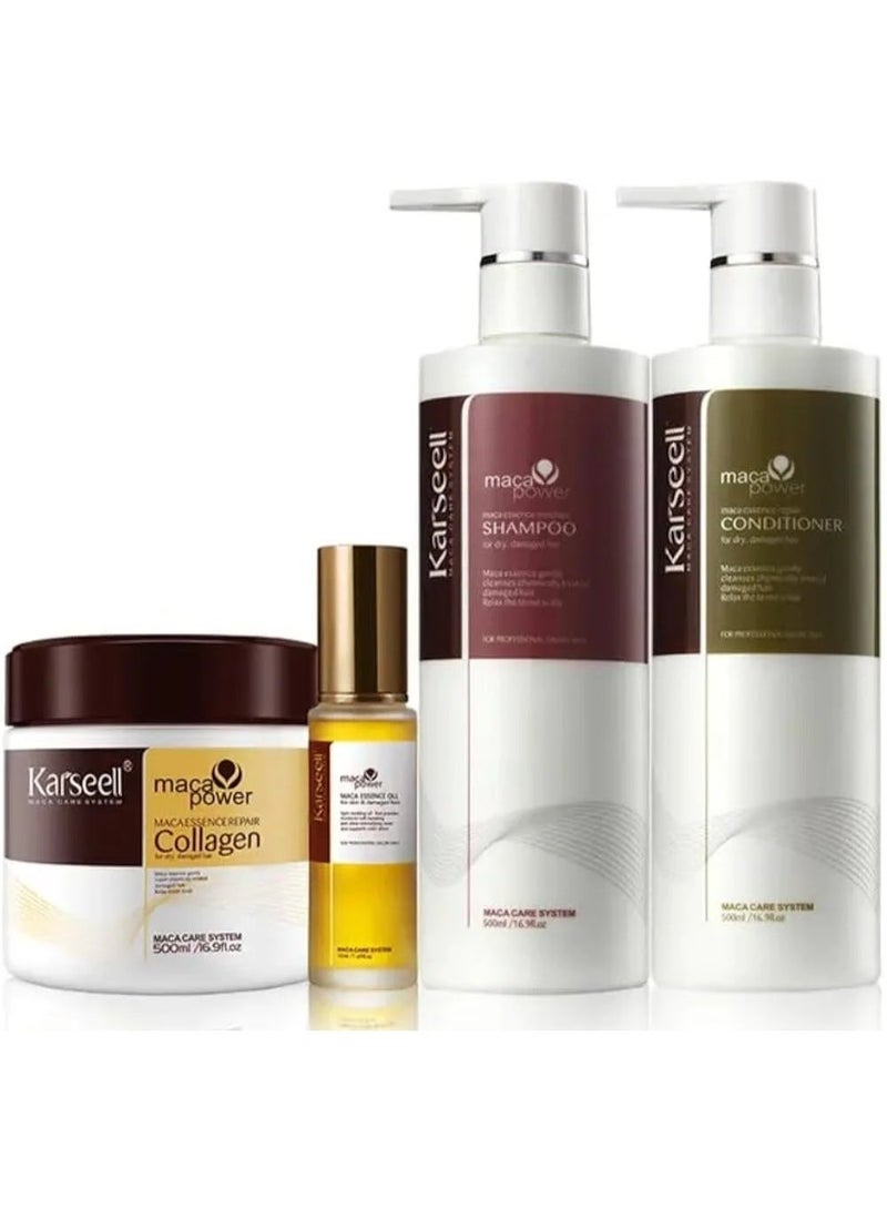 Karseell -Mask 500ml -Shampoo 500ml -Conditioner 500 ml -Oil Serum 50ml - Image 1