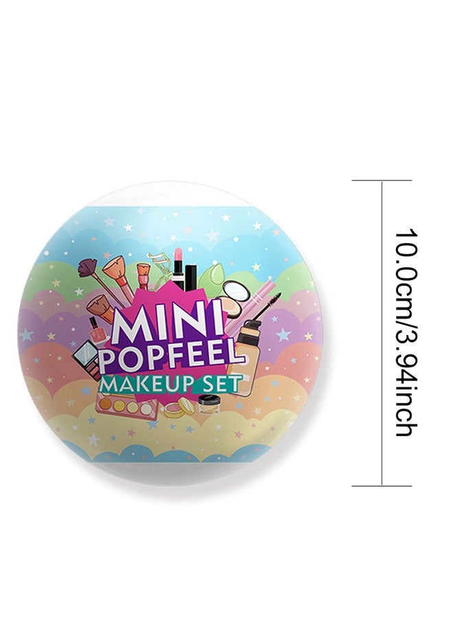 بوب فيل مجموعة مكياج صغيرة متكاملة، أحمر شفاه + طلاء أظافر + أحمر خدود + بودرة مع علبة بيض محمولة - Image 5