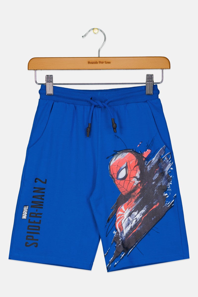 MARVEL Kids Boy Spider-Man 2 Basic Shorts, Royal Blue - Image 1