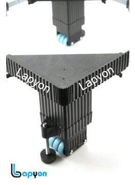 Lapyon Lapyon Good Height 8 Inch from Ground Addustable 24 Wheel Heavy Duty FrontTop Load Fully Automatic Washing Machine Stand Fridge Trolley Stand Metal and PlasticMin 36cmx36cmMax 76cmx76cm  - Image 3