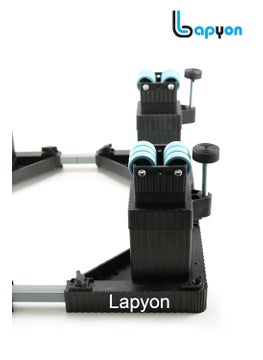 Lapyon Lapyon Good Height 8 Inch from Ground Addustable 24 Wheel Heavy Duty FrontTop Load Fully Automatic Washing Machine Stand Fridge Trolley Stand Metal and PlasticMin 36cmx36cmMax 76cmx76cm  - Image 4