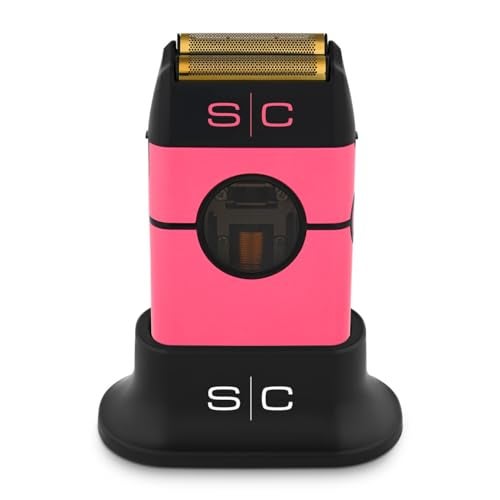 StyleCraft Instinct Metal Cordless Double Foil Shaver with IN2 Vector Motor Intuitive Torque Control, USB-C Rechargeable (Pink) - Image 1