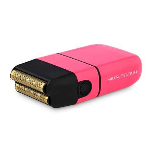 StyleCraft Instinct Metal Cordless Double Foil Shaver with IN2 Vector Motor Intuitive Torque Control, USB-C Rechargeable (Pink) - Image 4