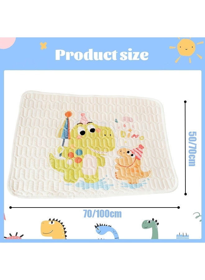Vividorad Baby Waterproof Bed Pad Bed Wetting Pads Washable for Kids Toddler Potty Training Pads Baby Wateproof Pad Mat for Pack n Play/Crib/Mini Crib Reusable/Non Slip/Easy to Change at Night - Image 2