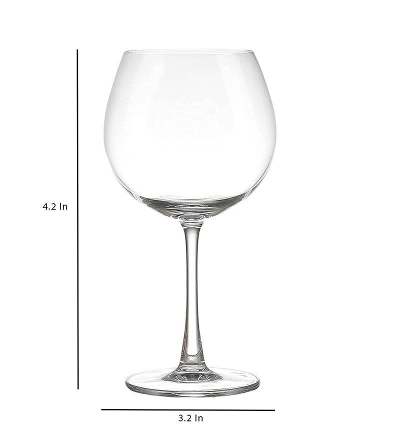 NVRA Italian Premium Lead Free Crystal Red Wine Glasses Set of 6 Wine Balloon Glass Wine Glasses Tableware Glass Crystalline Luxury Party Glass Set of 6 Perfect for Home Restaurants - Image 2