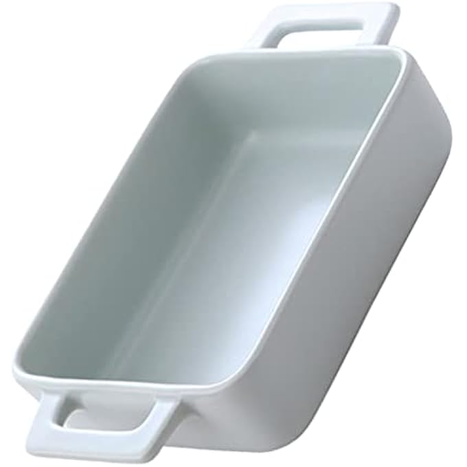 rayihni Roasting Lasagna Pan Ceramic Baking Dish Rectangular Casserole Dish Casserole Baker For Cooking Cake Dinner Green - Image 4